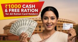 नई स्कीम लागू, राशन कार्ड वालों को ₹1000 कैश और फ्री राशन की गारंटी