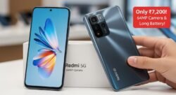 सिर्फ ₹7,200 में 5G Redmi – लंबी Battery Backup और DSLR जैसा 64MP कैमरा