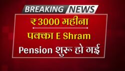 ई-श्रम कार्ड धारकों को अब मिलेगा ₹3000 हर महीने, आवेदन शुरू E Shram Card Pension Yojana